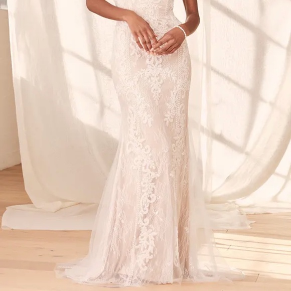 Promised Love Beaded Lace Off-the-Shoulder Maxi Dress - Picture 5 of 8